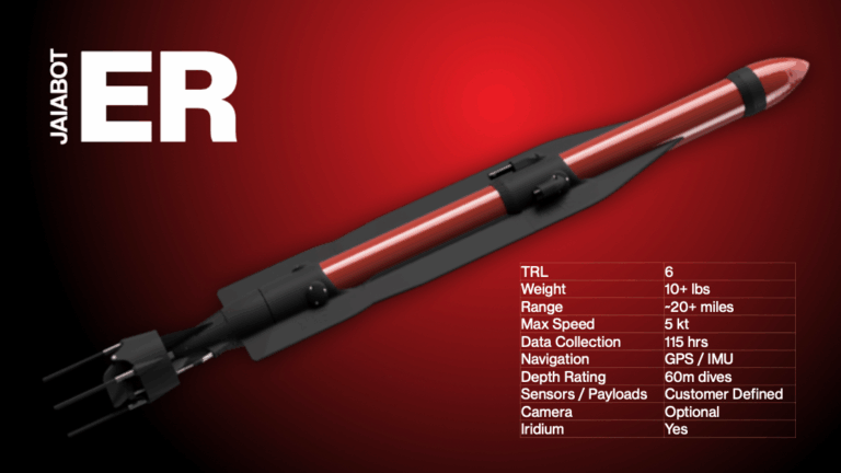 JaiaBot ER model with specs